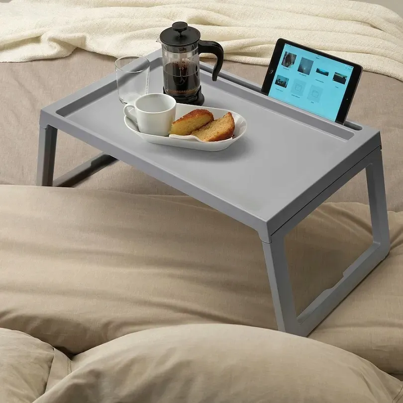 ikea-klipsk-stolik-tacka-szary-stan-nowy
