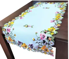 bieznik-bialy-wielokolorowy-40-x-85-cm-haftowany-kolorowe-kwiatki-bratki