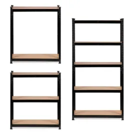 regal-magazynowy-metalowy-czarny-2w1-5-jasnych-polek-180x90x40-cm