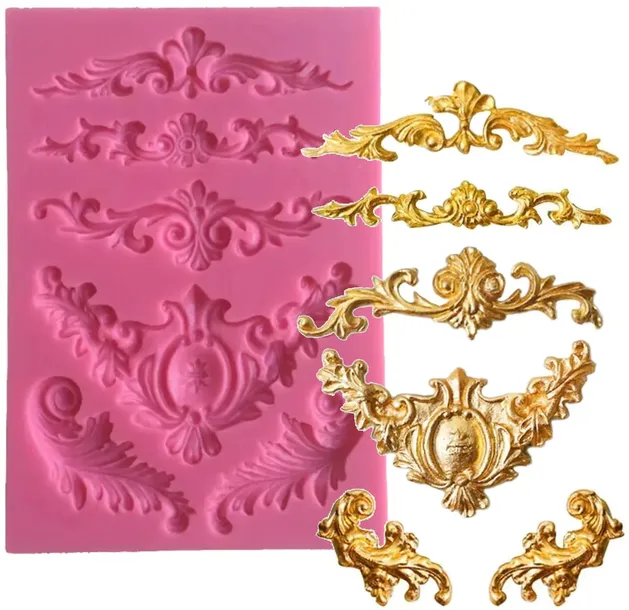 Forma silikonowa Ornamenty-5 Odlewy z czekolady mydła żywicy wosku gipsu