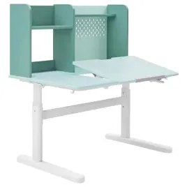 ikea-berglarka-biurko-100x70-cm-turkusowy-bialy-przechylny