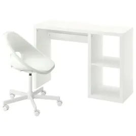 ikea-kallax-loberget-biurko-i-krzeslo-bialy