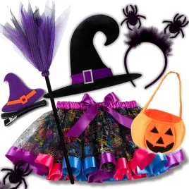 stroj-czarownicy-wiedzma-halloween-kostium-pajeczarka-dynia-koszyk-miotla