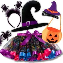 stroj-czarownica-wiedzma-na-halloween-kostium-pajeczarka-dynia-koszyk