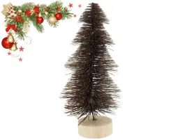 swiateczna-dekoracyjna-brazowa-choinka-na-drewnianym-stojaku-10x23-cm