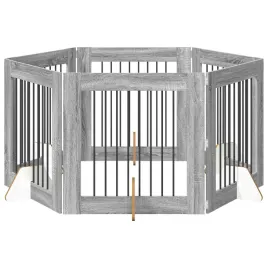 bramka-dla-psow-z-podporkami-6-szt-szary-sonoma-80-x-80-cm