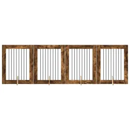 bramka-dla-psow-z-podporkami-4-szt-dab-wedzony-80-x-100-cm