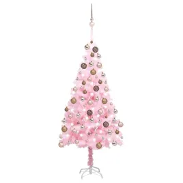 rozowa-sztuczna-choinka-180cm-pvc-stal-led