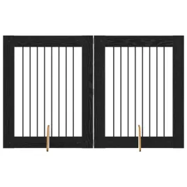 bramka-dla-psow-z-podporkami-2-szt-czarny-dab-80-x-100-cm