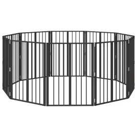 bramka-dla-psa-10-szt-czarny-60-x-80-cm-stal-galwanizowana
