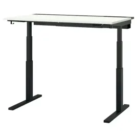 ikea-mittzon-biurko-z-regulacja-wysokosc-elektryczny-bialy-czarny-140x80cm
