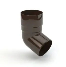 kolano-rury-spustowej-63-mm-pcv-systemu-gamrat-kolor-ciemnobrazowy