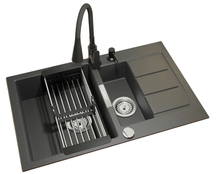 Zlewozmywak SIRIUS FRANKE S2D 651-78 bateria giętka + dozownik + ociekarka