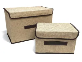 pudelko-pojemnik-zamykany-organizer-brazowe-2-sztuki