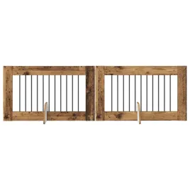 bramka-dla-psow-z-podporkami-2-szt-stare-drewno-100-x-60-cm