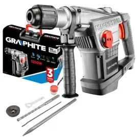 graphite-mlot-udarowy-elektryczny-sds-max-1250w-kujacy-walizka-58g874-dluta