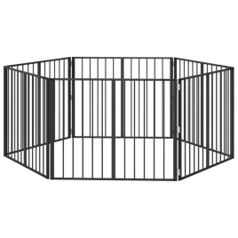 bramka-dla-psa-6-szt-czarny-100-x-80-cm-stal-galwanizowana