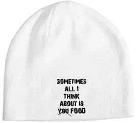 czapka-beanie-zabawny-nadruk-sometimes-all-i-think-about-is-food