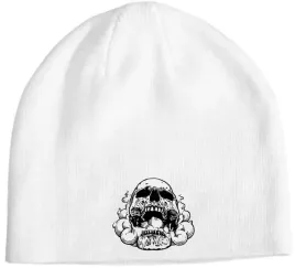 czapka-beanie-biala-z-rockowym-nadrukiem-czaszka-skull