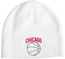 czapka-beanie-biala-z-nadrukiem-baseball-chicago
