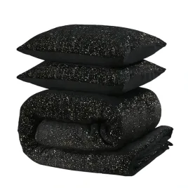 140x200-220-glamour-flanel-sprankle-czarny-kpl-poscieli-teddy