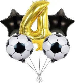 dekoracje-balony-4-urodziny-pilka-nozna
