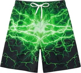 spodenki-kapielowe-chlopiece-zielone-print-11-12l
