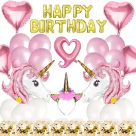 zestaw-balonow-urodziny-jednorozec-bialy-rozowy-napis-happy-birthday