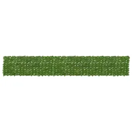parawan-balkonowy-z-liscmi-zielony-i-zolty-500-x-75-cm