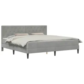 rama-lozka-z-materacem-jasnoszary-200-x-200-cm-aksamit