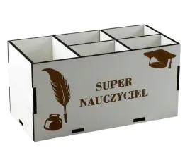 dla-nauczyciela-organizer-przybornik-na-biurko-grawer-super-nauczyciel