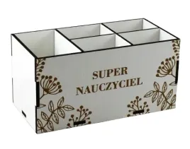 dla-nauczyciela-organizer-przybornik-na-biurko-grawer-super-nauczyciel