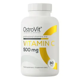 Zdjęcie produktu OstroVit Witamina C 500 mg 30 tab KWAS L-ASKORBINOWY ODPORNOŚĆ WIT C