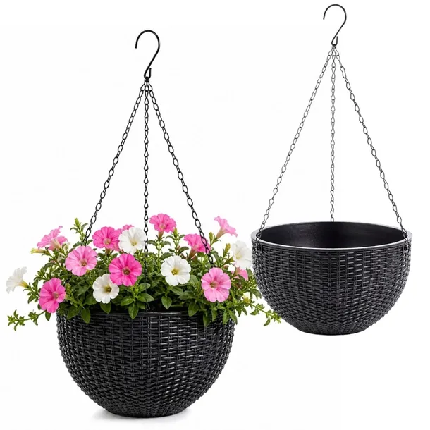 DONICZKA WISZĄCA NA KWIATY KWIETNIK ELEGANCKA NA BALKON TARAS 26cm