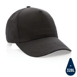 czapka-z-daszkiem-z-recyklingu-impact-awaretm-czarny-190-g-m2