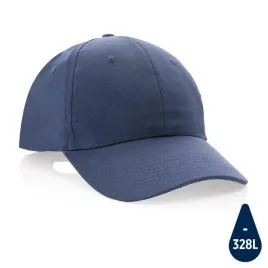 czapka-z-daszkiem-z-recyklingu-impact-awaretm-niebieska-190-g-m2