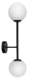 lampa-kinkiet-scienny-nowoczesny-czarny-biale-kule-ryflowane-loft-led-2xe27