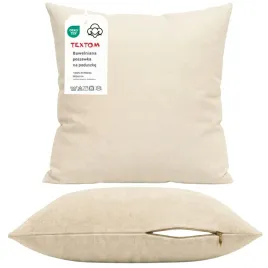 poszewka-na-poduszke-40x40-cm-bawelna-100percent-gladka-ecru-jasiek