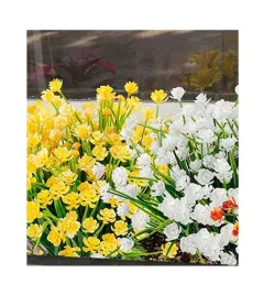 sztuczne-kwiaty-wiazanki-sztuk-zolte-i-biale-26-cm