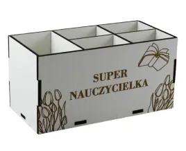 dla-nauczycielki-organizer-przybornik-na-biurko-grawer-super-nauczycielka