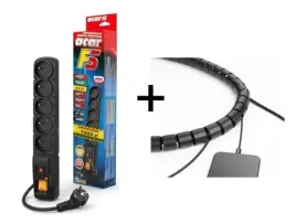 przedluzacz-listwa-acar-f5or5-gniazd-antyprzepieciowaor-15m-organizer-kabli