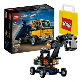 lego-technic-2-w-1-wywrotka-lub-koparka-42147-maszyna-budowlana-torba
