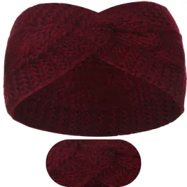 opaska-damska-zimowa-jesienna-pleciona-11cm-polska-marka-majka-bordowa