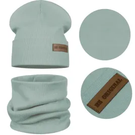 cieply-zestaw-dzieciecy-czapka-i-komin-podwojny-material-48-52-oliwka