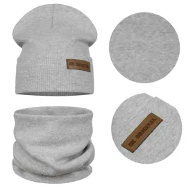 cieply-zestaw-dzieciecy-czapka-i-komin-podwojny-material-48-52-szary