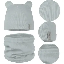 czapka-komin-komplet-dzieciecy-z-uszkami-jesien-jesienny-42-46-oliwka