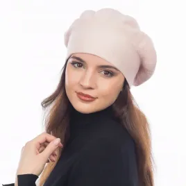 rozowy-beret-klasyczny-damski-elegancki-zimowy-produkt-polski-majka