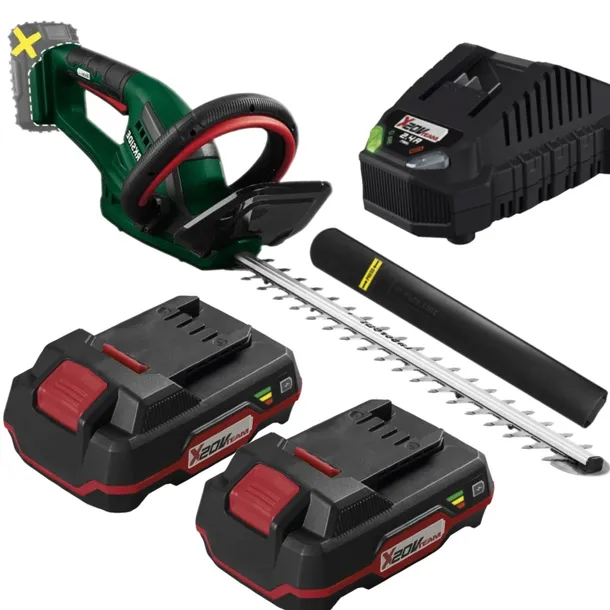 PARKSIDE akumulatorowe nożyce do żywopłotu PHSA 20V 51cm 2x akumulator 2ah