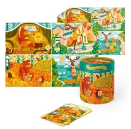 puzzle-dwustronne-zwierzeta-pory-roku-50el-plakat
