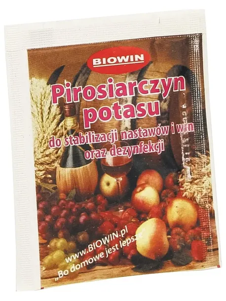 Pirosiarczyn potasu dezynfekcja do wina pirosiarcz